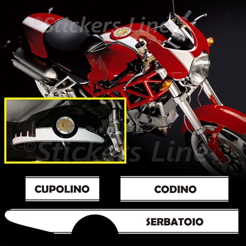 Adesivi moto strisce laterali - adesivi,