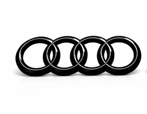 Logo audi anelli nero - logo,